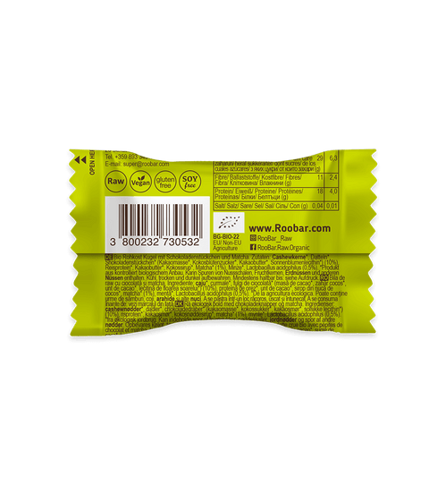 Bio Choc Chip & Matcha топка с живи култури