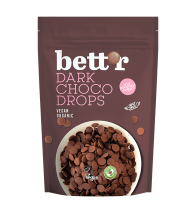 BIO CHOCO DROPS Dark, 66% перуанско какао