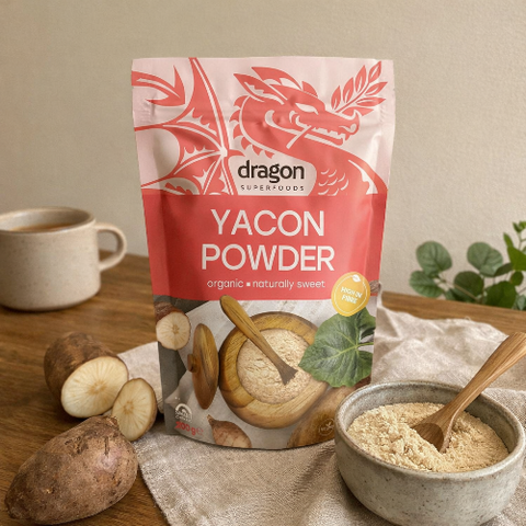 Organic matcha latte, ready in seconds