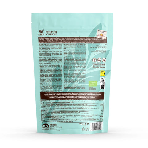 Organic Agave powder, 250g, Dragon Superfoods