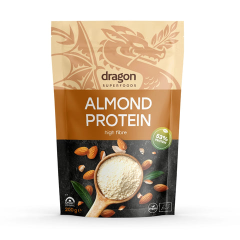 Organic Almond Protein Powder, 200g, Dragon Superfoods