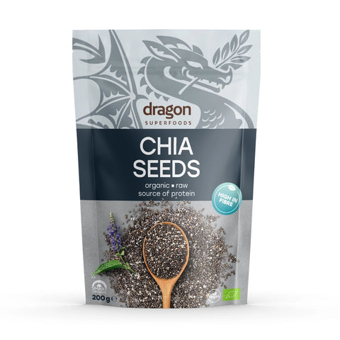 Organic Chia Seeds, 200 g, Dragon Superfoods