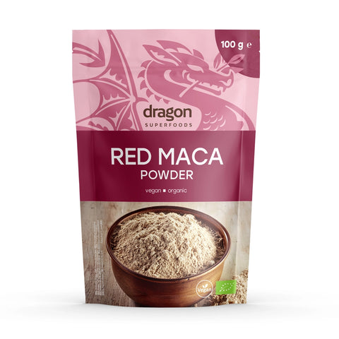 Organic Red Maca Powder, 100 g, Dragon Superfoods