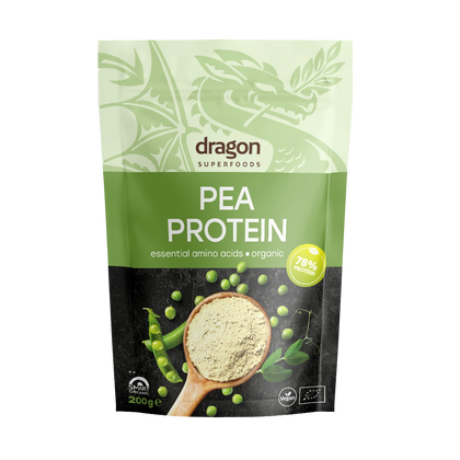 Organic Pea Protein, 200 g, Dragon Superfoods