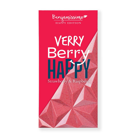 Bio Vegan Chocolate With Raspberry And Strawberry, 60g, Benjamissimo