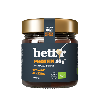 Био Протеинов крем за мазане Солен Фъстък без добавена захар