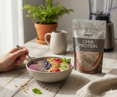 Био протеин от чиа, лесен за употреба