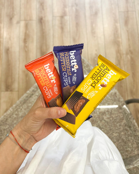 Био Bett'r Nut Butter Cups Mix Box - лешник, бадем и фъстък