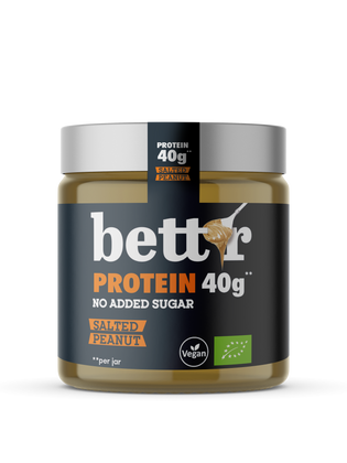 Био Протеинов крем за мазане Солен Фъстък без добавена захар